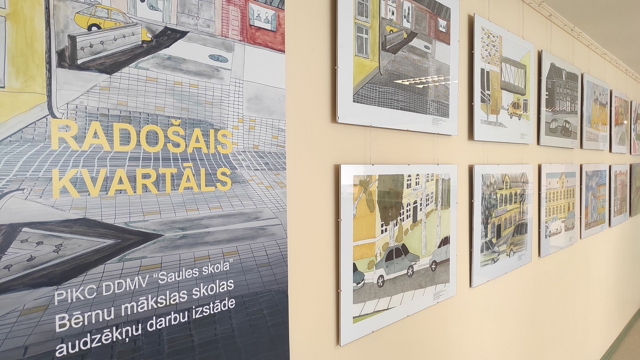 Izstāde “Radošais kvartāls” Preiļu Bibliotēkā
