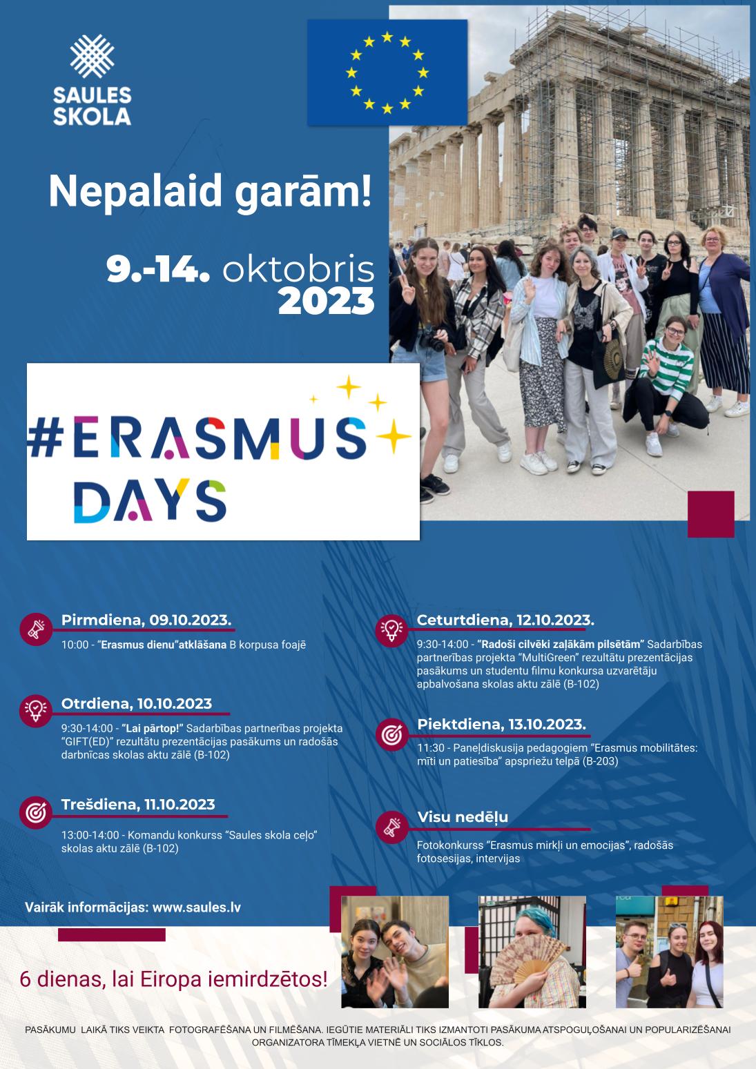 Erasmus dienas 2023