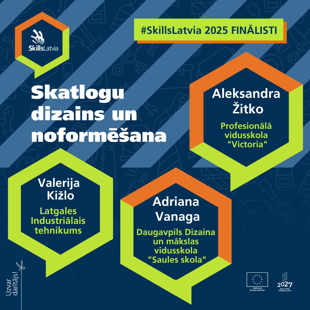 SkillsLatvia2025 pusfināls “Skatlogu dizains un noformēšana”