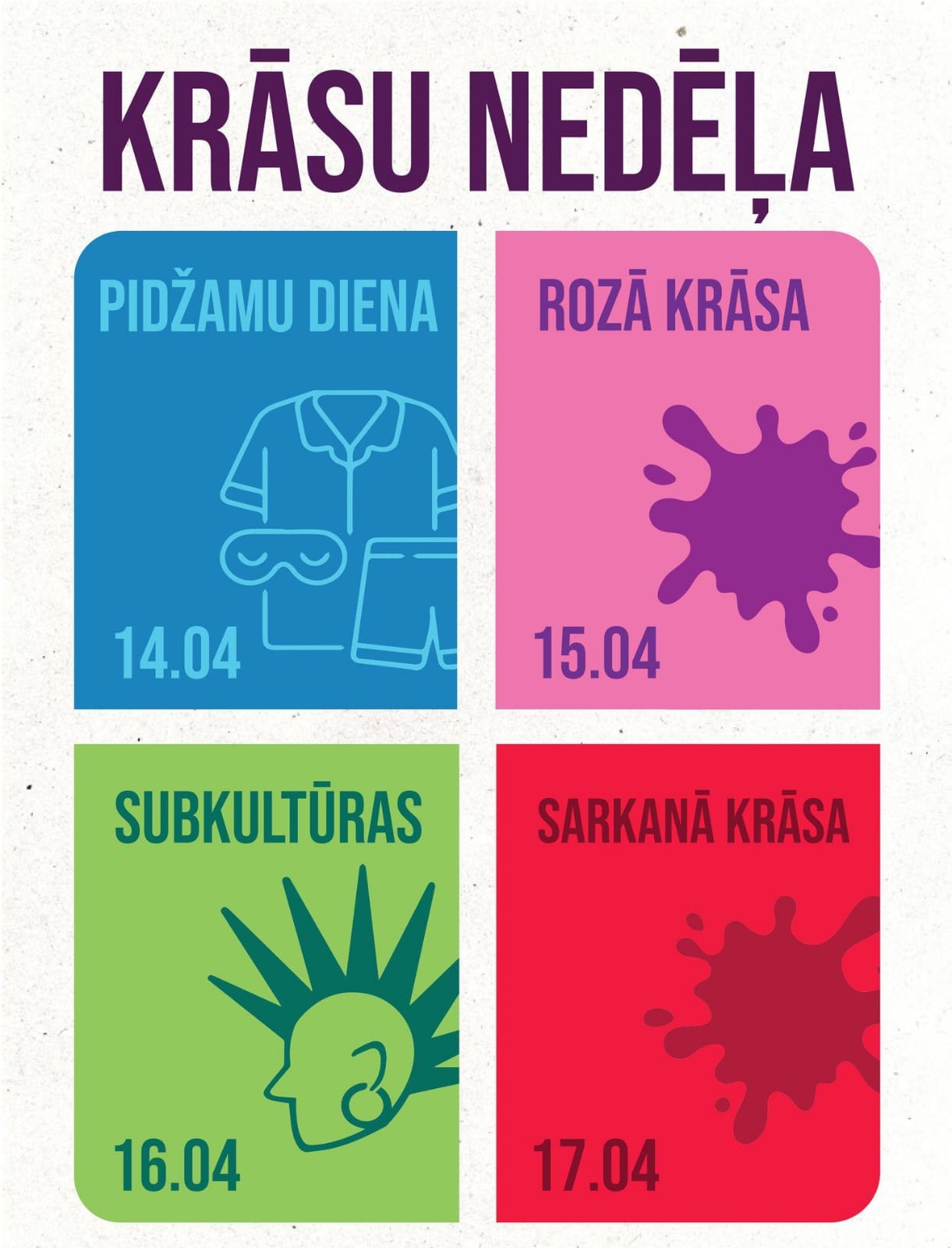 Krāsu nedēļa Saules skolā – četras dienas, četri stili!