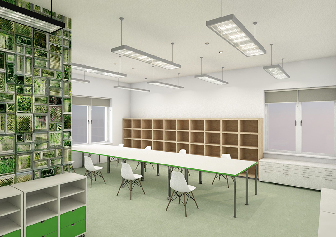 Mākslas terapijas studijas DVĒSELES LIESMA interjers, 2025