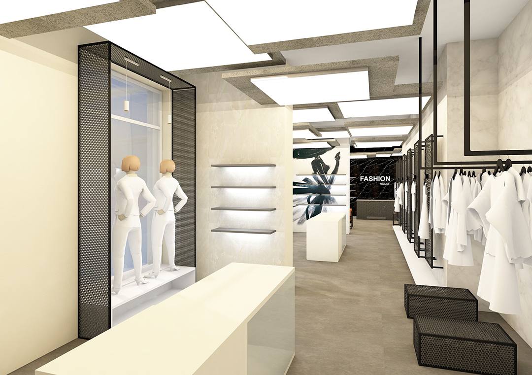 Veikala FASHION HOUSE interjers, 2025