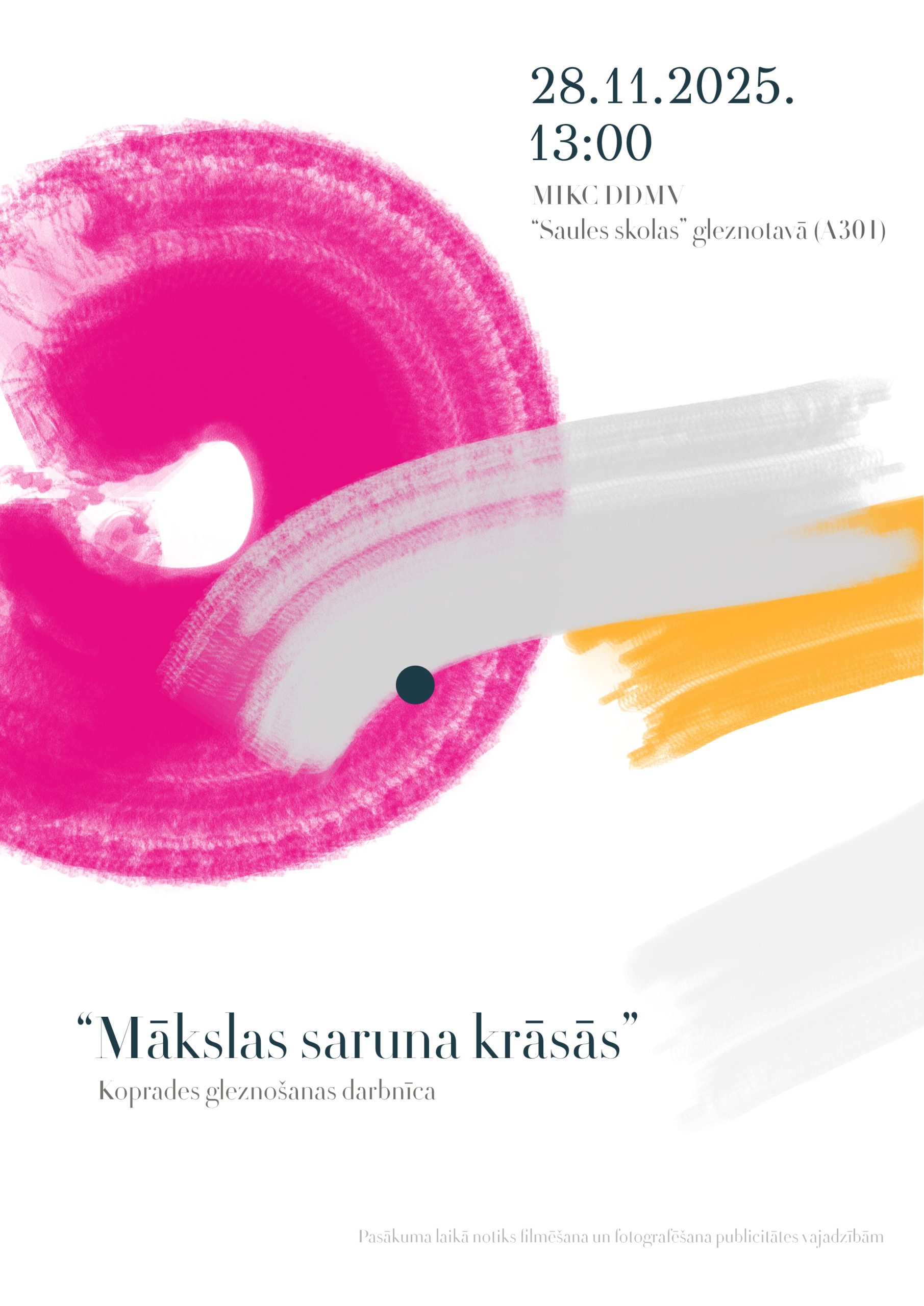 Koprades gleznošanas darbnīca “Mākslas saruna krāsās” aicina jauniešus radīt kopīgu mākslas darbu