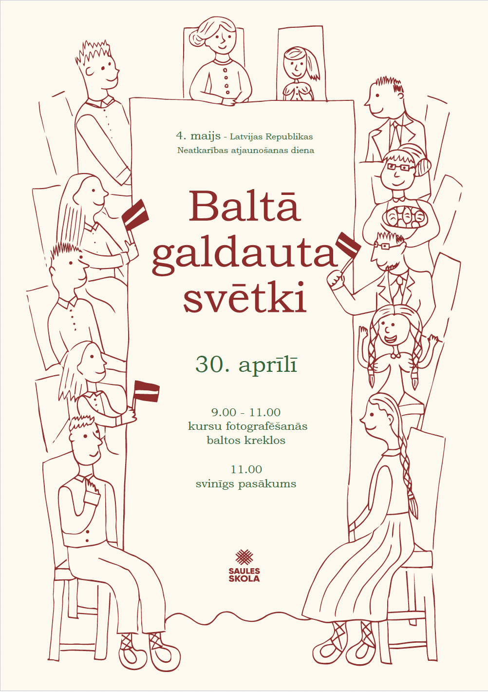 Baltā galdauta svētki Saules skolā
